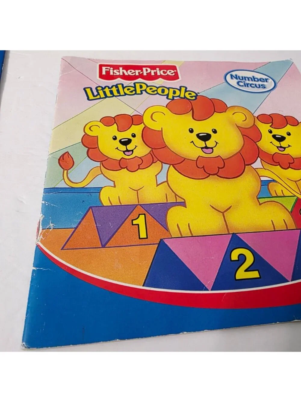 3 Vtg Fisher Price Little People Opposite Safari Circus Books Sticker Workbook